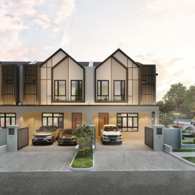 Astera Type A exterior view in Impian Hills